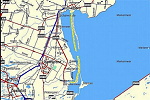 Een kaarje van IJsselmeer + afgelegde weg.