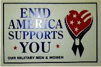 Banner on display in the meeting room