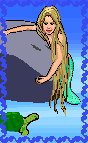 mermaid with turtle