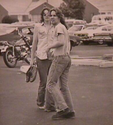 Rick Dutty and Jim Archer  U.A.H.S. parking lot June 1978