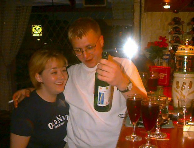 Andy and student perform at wine tasting