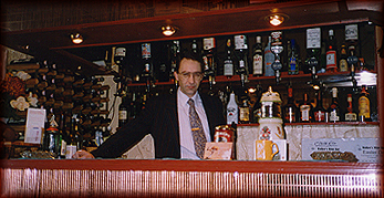 Andy Walker at his bar