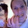 Leeanne eating Red Rock, Corn Crisps. Salsa and Cheese flavour. 2002