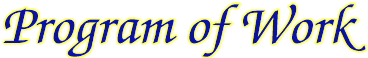 Program of Work