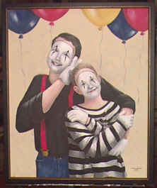 Mimes playing