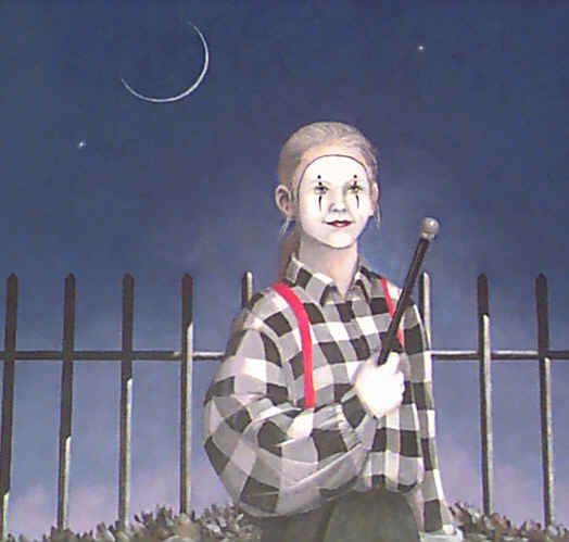 Mime Face Closeup