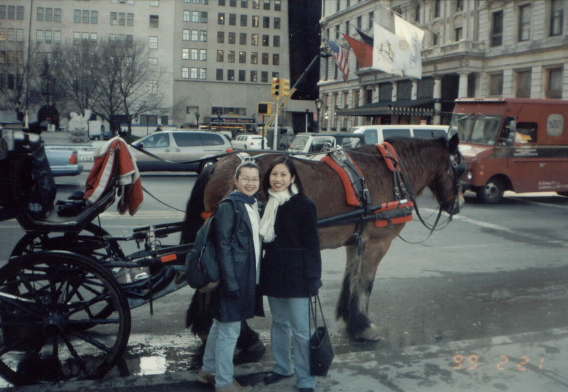 Mimi, my roommate, and I on 5th Avenue