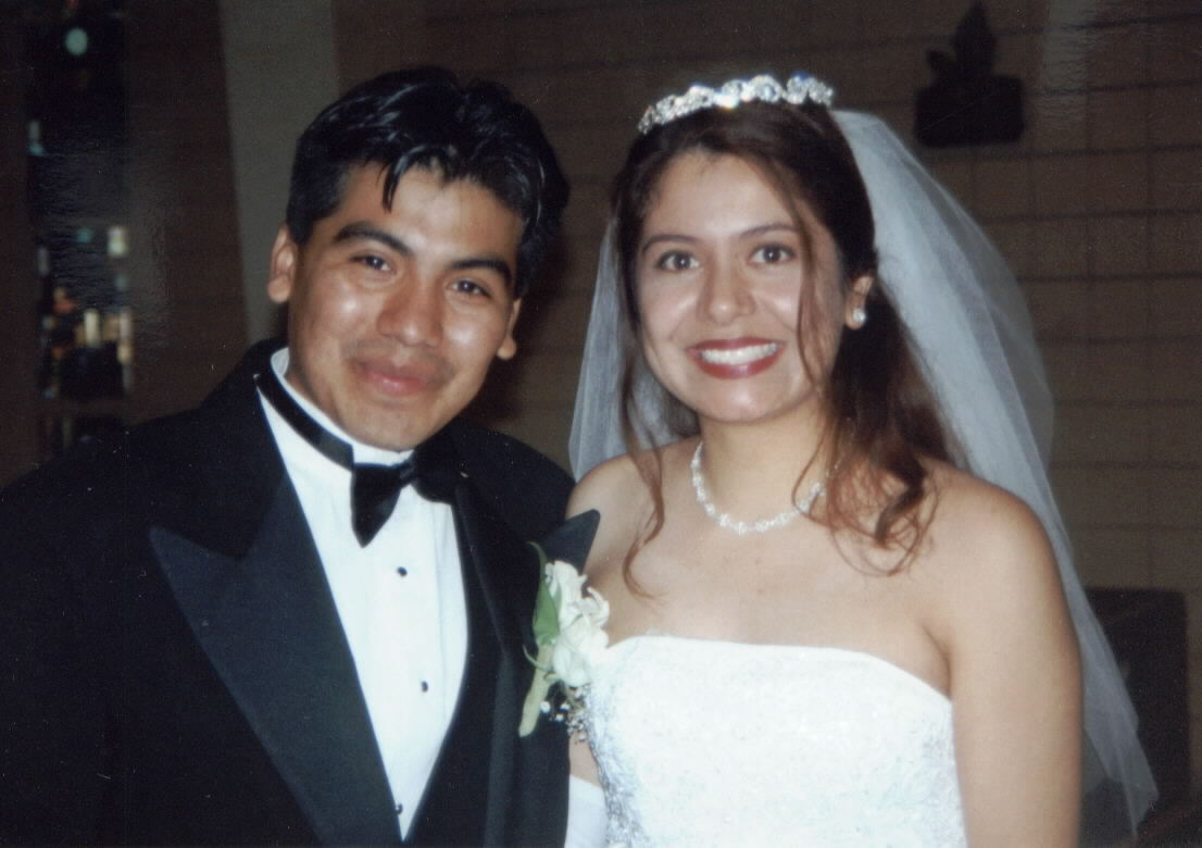 Gema & Noel on their wedding day