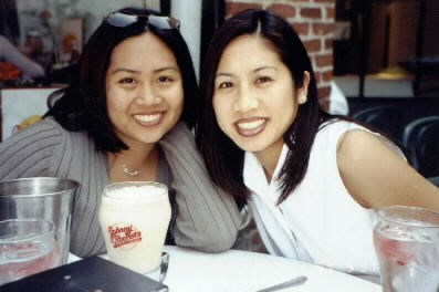 Jenn, old college roommate and good friend, and me at Johnny Rockets