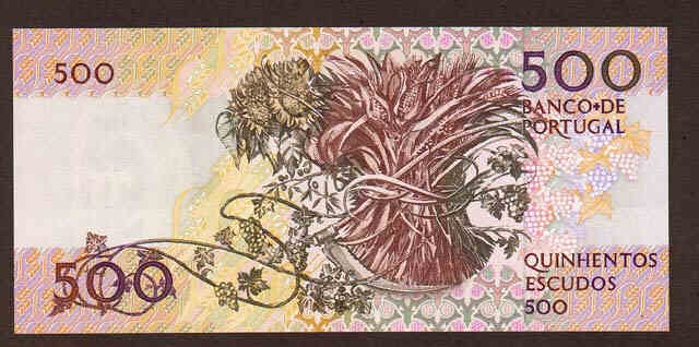 Portugal 500 escudos bill