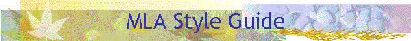 MLA Style Guide
