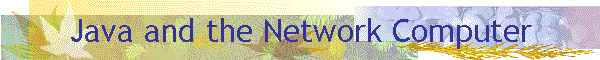 Java and the Network Computer