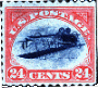 1918 Scott C-3a 24 cent Airmail Stamp (The Inverted Jenny)