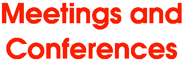 Chapter Meetings and Conferences