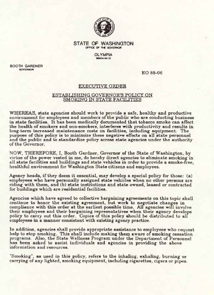 Executive Order EO 88-06, page 1
