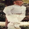Matching white shirt and slacks