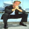 Suit Jacket & Slacks over a T-shirt