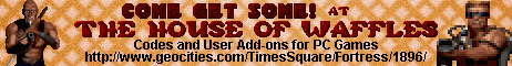 �The House of Waffles� banner