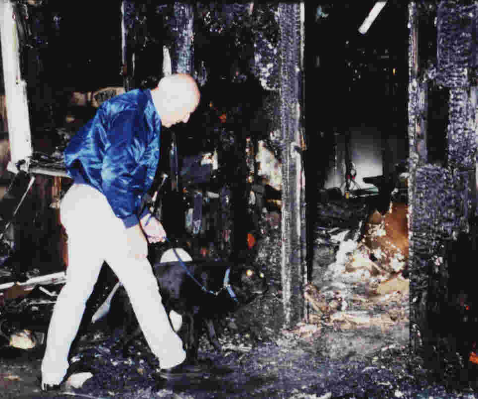 Fire Marshal Joseph Schweitzer with Howard