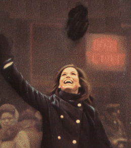 Mary throwing her hat up in the air. This was the last scene of the show's opening credits.