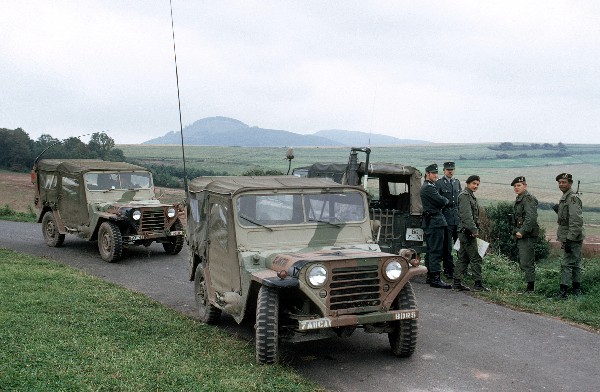M151's in 7th Army Scheme. US Army photo