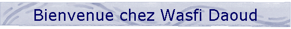 Bienvenue chez Wasfi Daoud