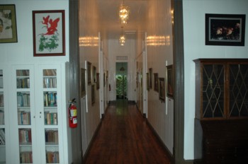The main hallway of the center