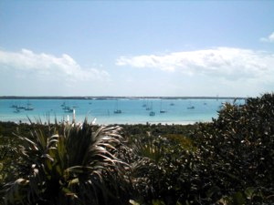 Anchorage at Sandollar Beach, Great Exuma