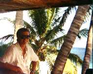 Ed, the captain, hangs out in Hopetown
