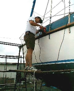 Manual labor from the captain