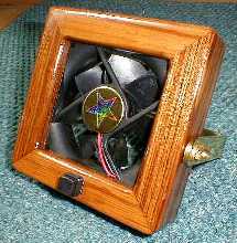 Teak fan by Chimera Creations