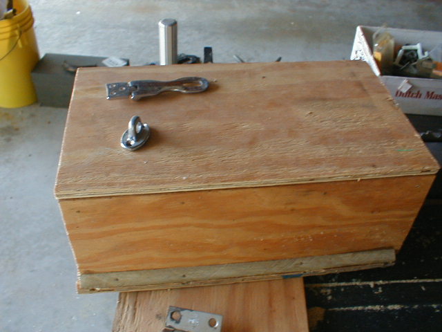 The battery box completed.
