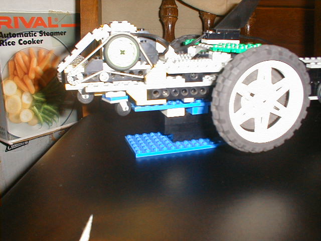 Little Slash on its stand