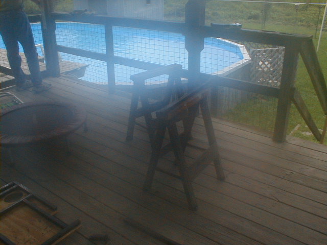 our work area (the camera fogged up)