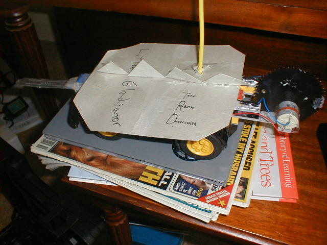 Little Gladiator as it was before I attemted to have the blade belt driven which didn't work.