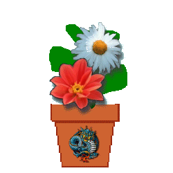 The Site Fights Spirit Flowers-blue dragon 