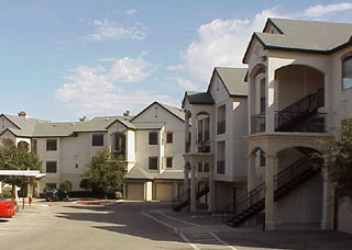 Apartment buildings at Waters Park