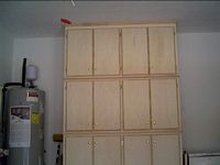 custom storage cabinets in a garage