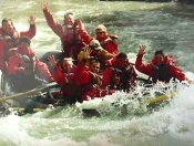 Happy Rafters Nenama River at Denali. Yours Truly, Waydar
 in the front middle