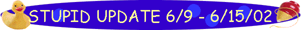 STUPID UPDATE 6/9 - 6/15/02