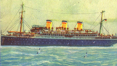 Beautiful, elegant three-stacker built 1914 and owned by several lines prior to this view