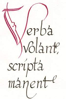 [verba volant]