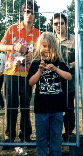 Debs' daughter meets some caged Animals at V96