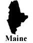 map of the state of Maine