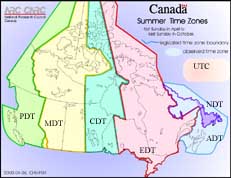 Daylight Saving Time Zones