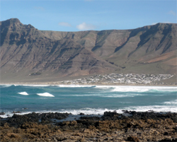 one of Lanzarote's famous beaches