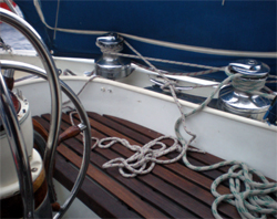 organised cockpit, crossing to Cape Verdes