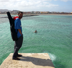 Jed at Baia lagoon