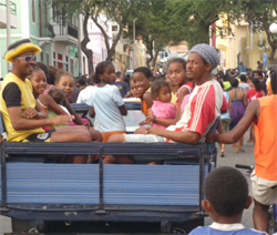 Kids in truck, Carnivale