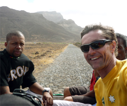 Wind blasted on taxi ride